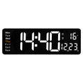 6626 Living Room Wall-Mounted Large Screen Display LED Digital Clock, Color: White Temperature