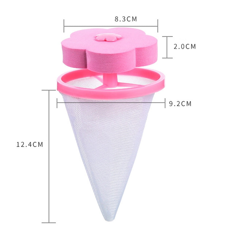 10 PCS C2096 Washing Machine Floating Material Filter Bag(Blue)