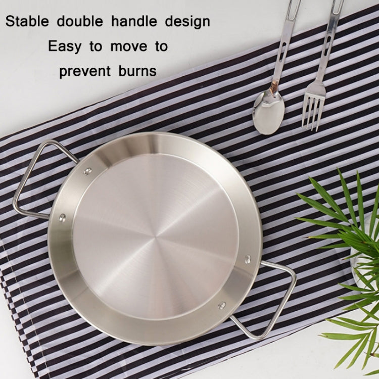 Outdoor Camping Stainless Steel Binaural Pans(24cm)