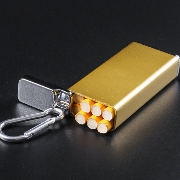 Portable Cigarette Case Portable With Lid Sealed Ashtray, Color: Silver