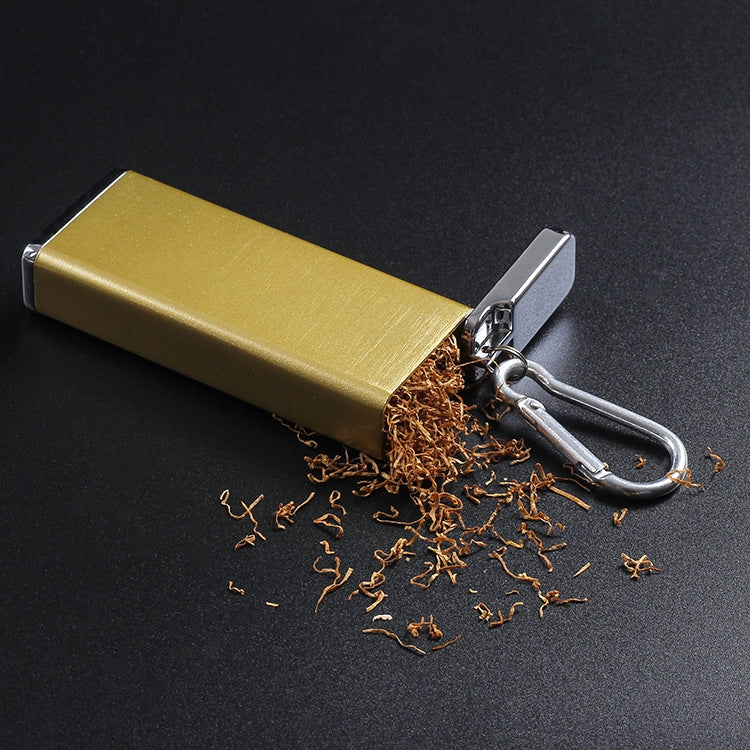 Portable Cigarette Case Portable With Lid Sealed Ashtray, Color: Silver