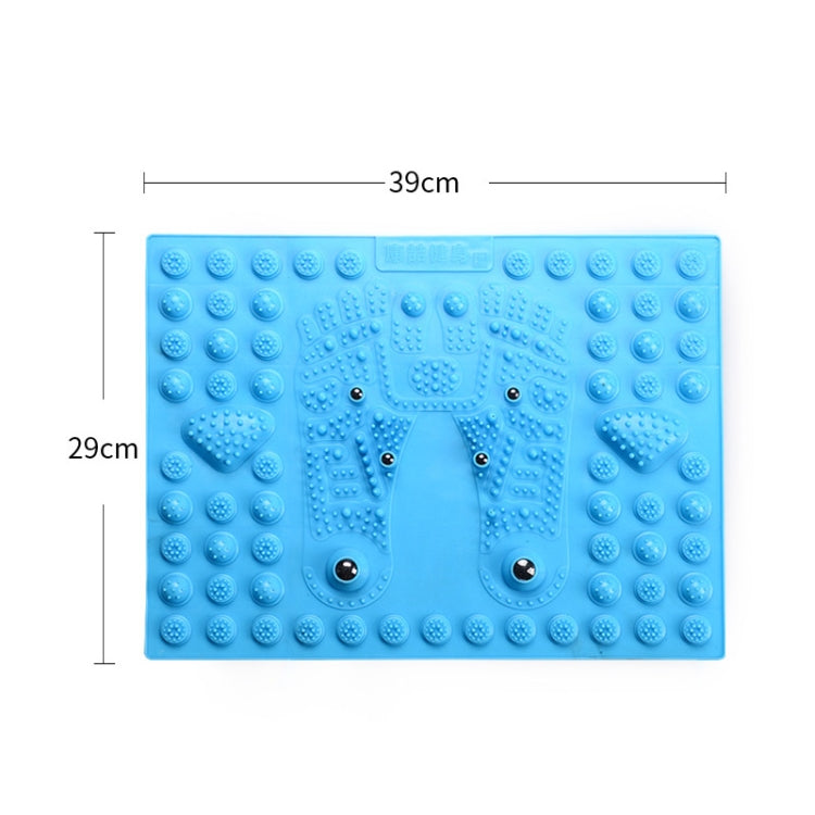 Fitness Toe Pressing Board Foot Magnetic Therapy Massage Pad(Blue)
