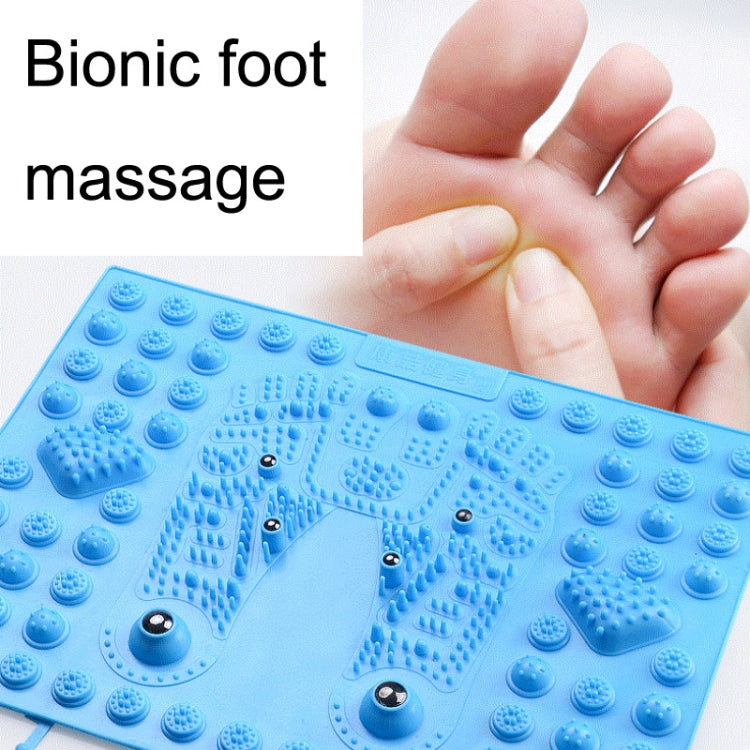 Fitness Toe Pressing Board Foot Magnetic Therapy Massage Pad(Blue)