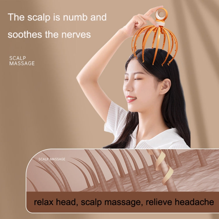 D18 Head Massager Relax Scalp Meridian Massager, Style: 18 Claw (Blue)