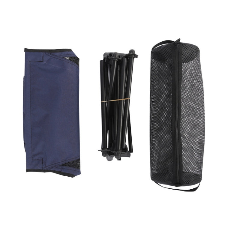 Outdoor Camping Aluminum Alloy Portable Folding Beach Chair, Colour: With Pocket (Blue Gray)