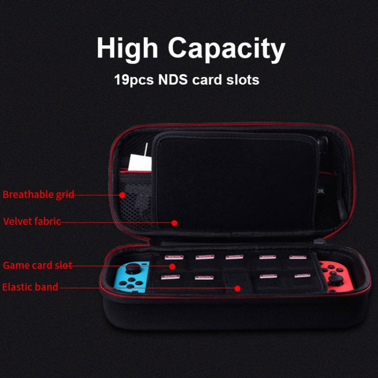 CHKJOK Game Console Bracket Function EVA Protective Sleeve For Switch Oled(Black)