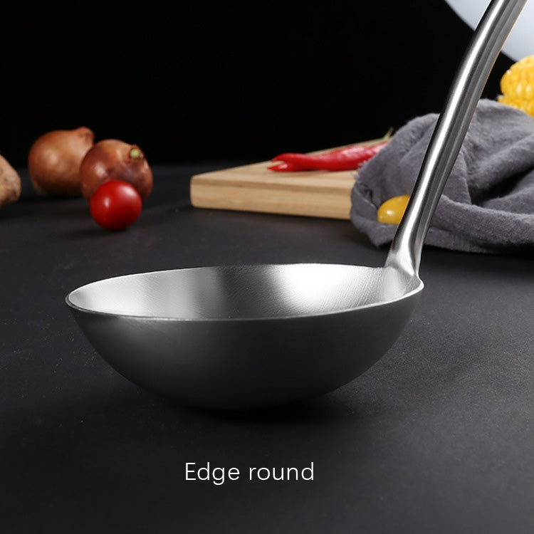 304 Stainless Steel Kitchen Equipment Thickened Hollow Handle Cooking Tool, Style: Soup Spoon