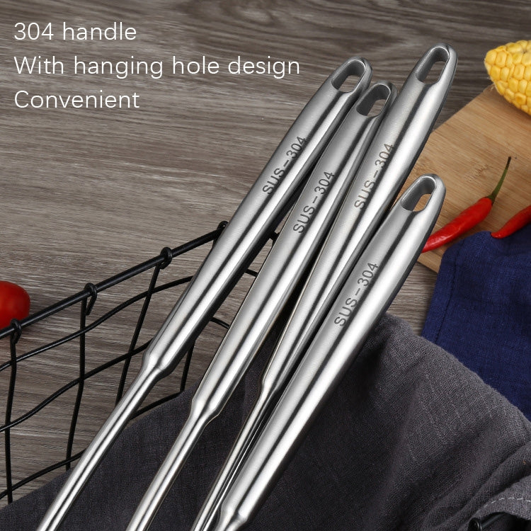 304 Stainless Steel Kitchen Equipment Thickened Hollow Handle Cooking Tool, Style: Soup Spoon