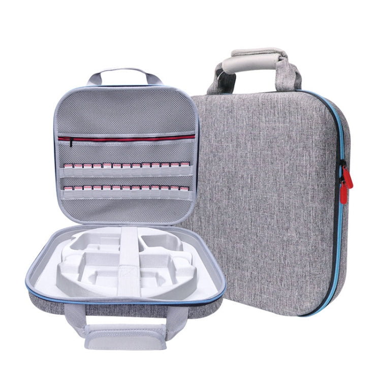 GH1865 EVA Hard Shell Fitness Ring Game Console Storage Bag For Nintendo Switch(Gray)