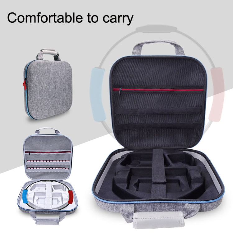 GH1865 EVA Hard Shell Fitness Ring Game Console Storage Bag For Nintendo Switch(Black)