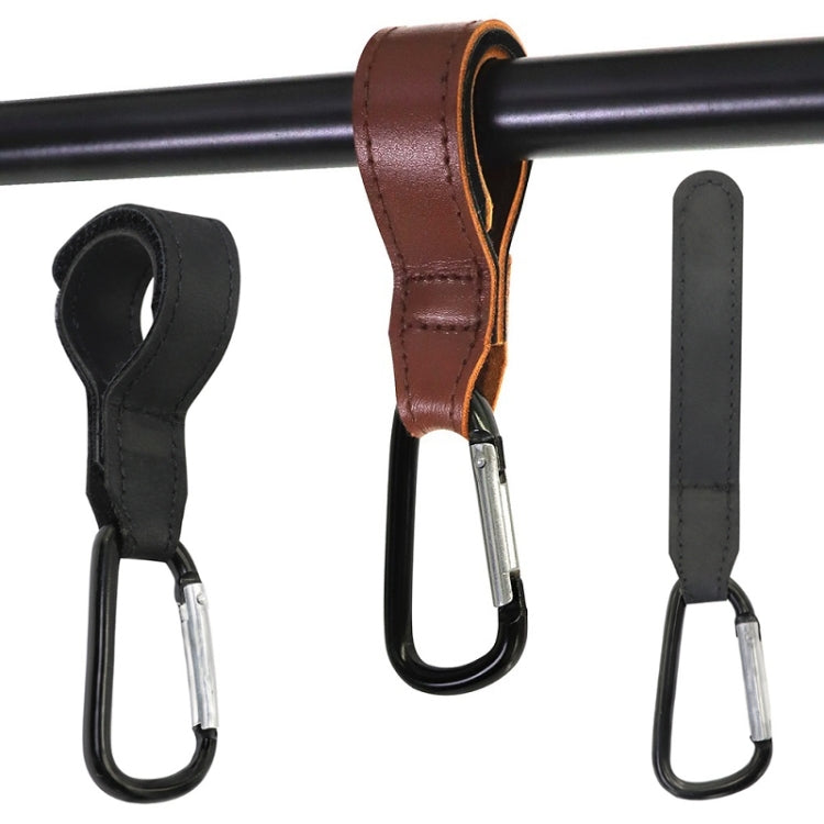 2 PCS Baby Stroller Convenient Carabiner Hook(Black)