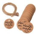 5 Bags 100PCS/Bag Kraft Paper Gift Tags Hang Tags(L-26)