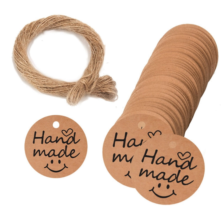 5 Bags 100PCS/Bag Kraft Paper Gift Tags Hang Tags(L-26)
