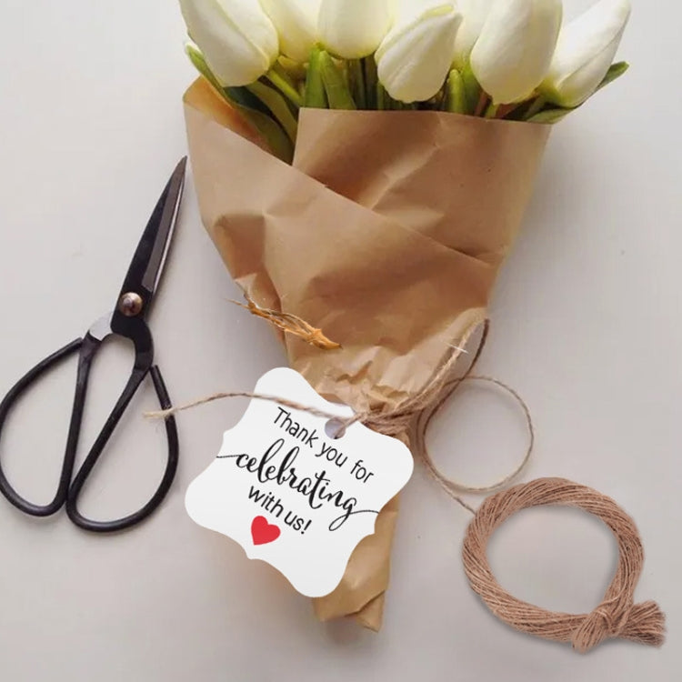 5 Bags 100PCS/Bag Kraft Paper Gift Tags Hang Tags(L-26)