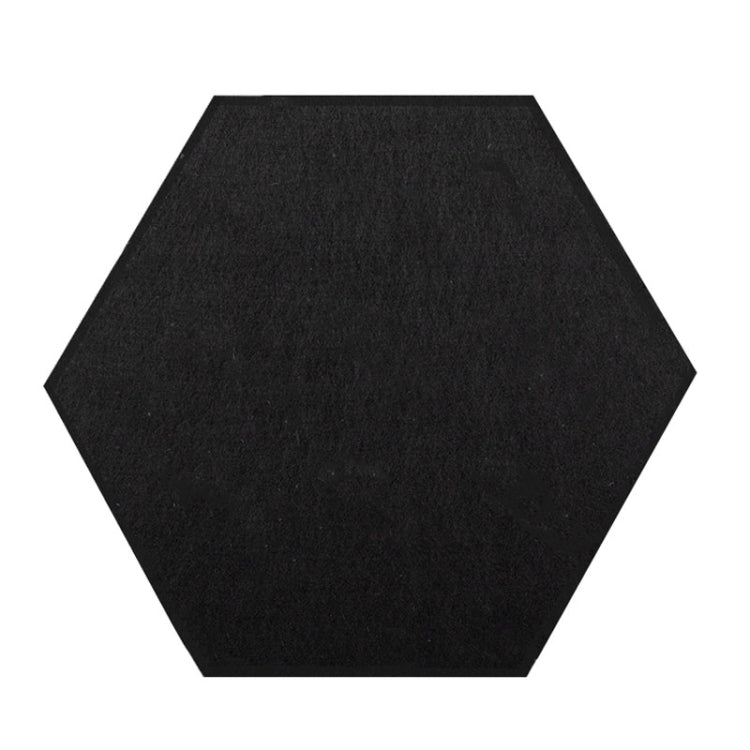 Polyester Fiber Wall Decoration Sound Insulation Cotton Sound Absorbing Board, Style: With Glue (Black)
