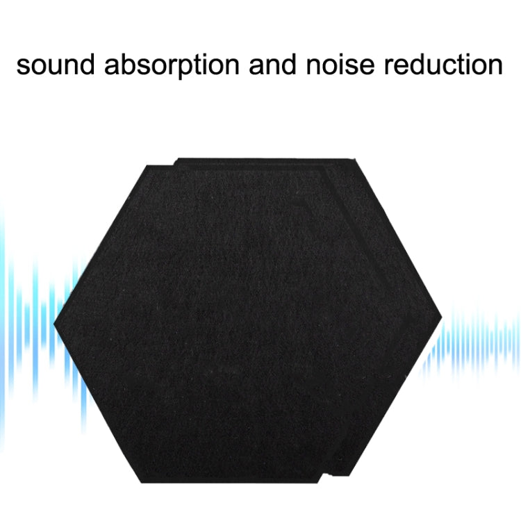 Polyester Fiber Wall Decoration Sound Insulation Cotton Sound Absorbing Board, Style: With Glue (Black)