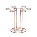 Wrought Iron Red Wine Glass Holder Decanter Stand Goblet Holder(Rose Gold)