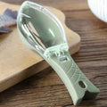 3 PCS CT1682 Thickened Plastic Fish Scaler with Cover(Green)