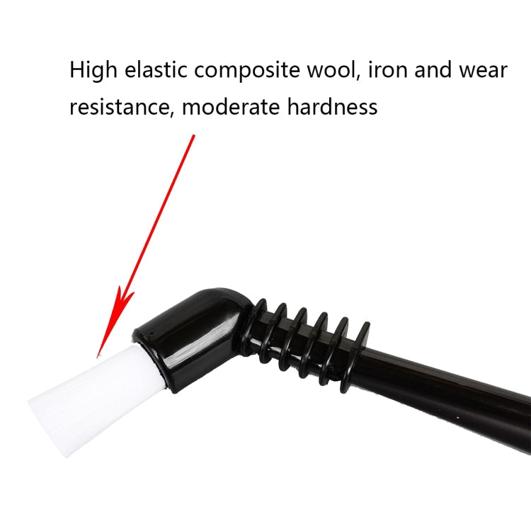 KFS-10 Short Handle Coffee Machine Cleaning Brush(Black Hair)