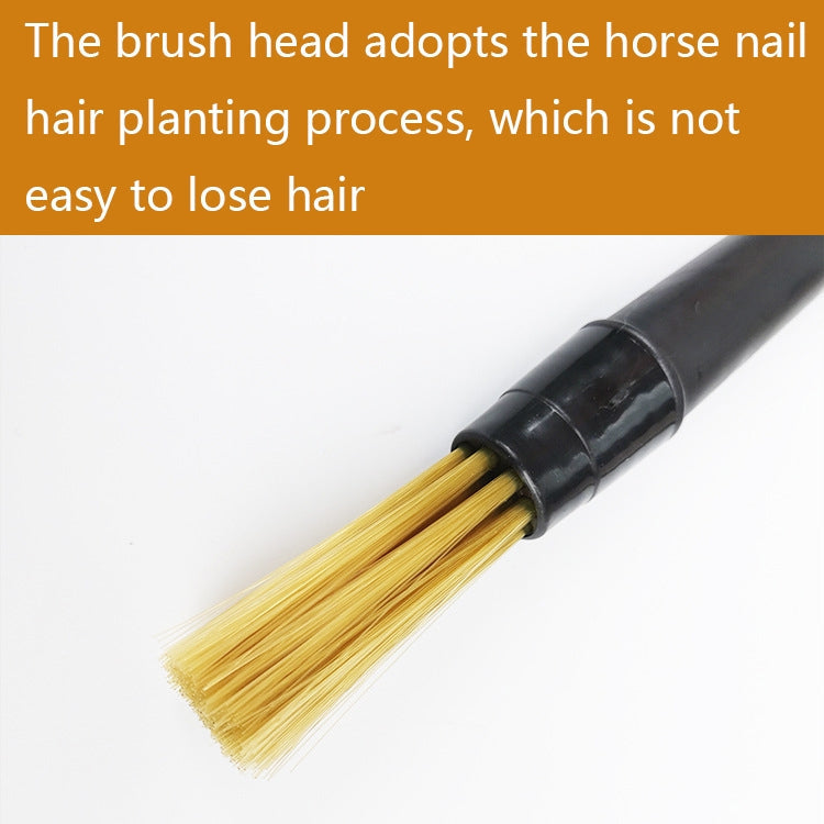 KFS-04 Double-ended Soft-bristled Coffee Machine Cleaning Brush(Black)