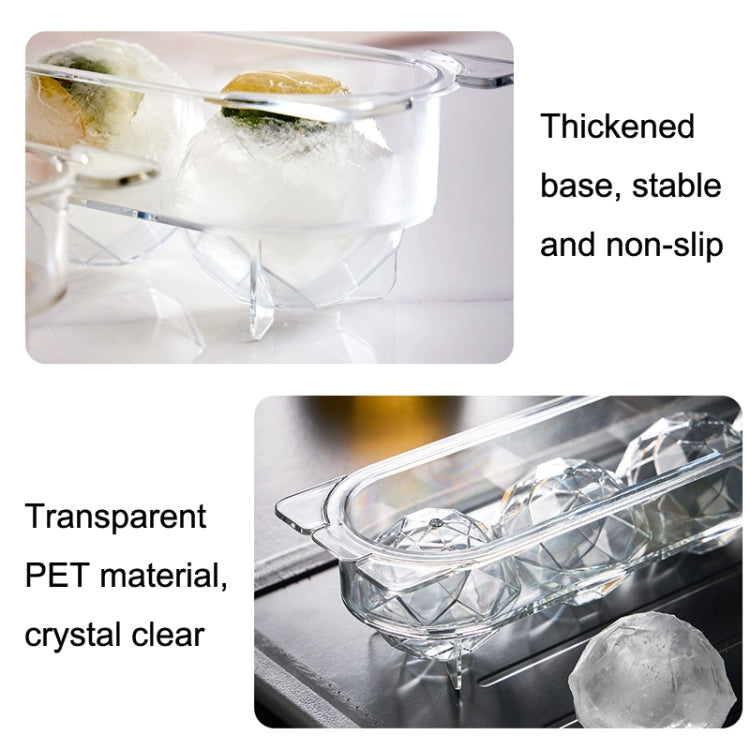 Household Food Grade Transparent Round Ice Cube Mold, Size: Small