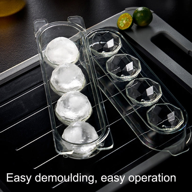 Household Food Grade Transparent Round Ice Cube Mold, Size: Large