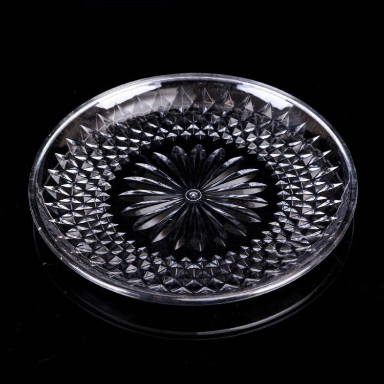Acrylic Round Transparent Fruit Dish, Diameter: 30cm(Lotus)
