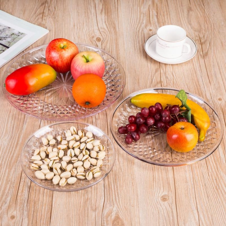 Acrylic Round Transparent Fruit Dish, Diameter: 35cm(Crystal)