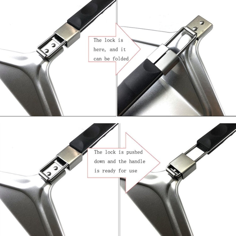 Handle Foldable Pizza Cake Aluminum Spatula(E)