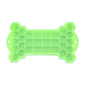 30 Grid Bone Honeycomb Silicone Ice Cube Mold with Lid(Green)