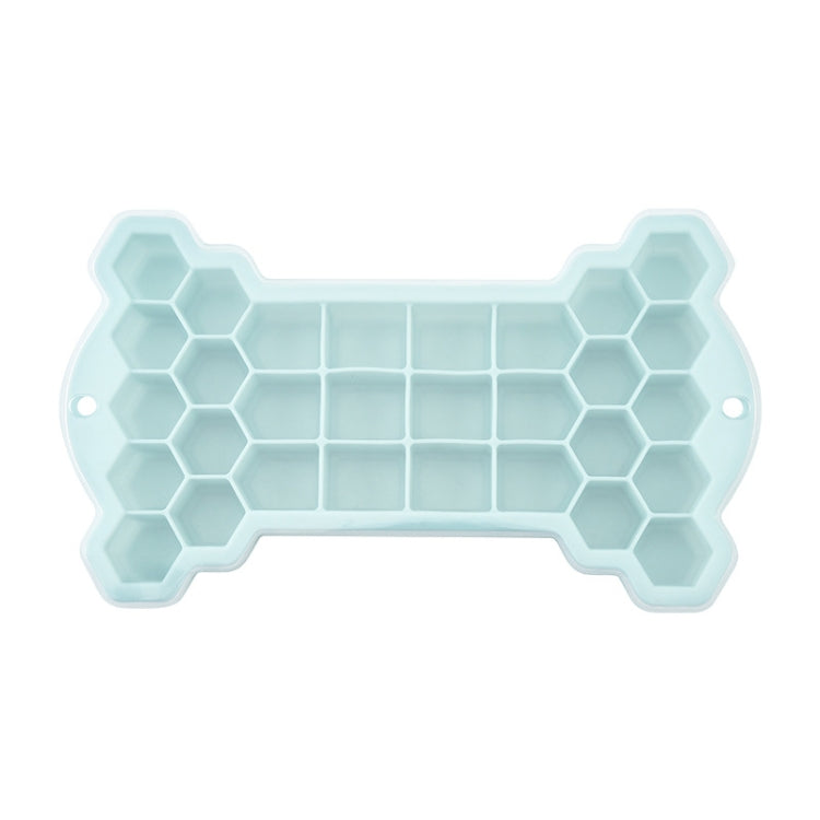 30 Grid Bone Honeycomb Silicone Ice Cube Mold with Lid(Mint Green)
