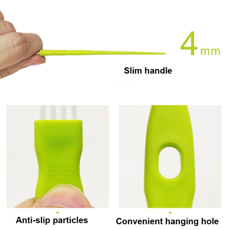 50 PCS Crevice Cleaning Brush Garlic Masher Brush Coffee Machine Brush(Random Color Delivery)
