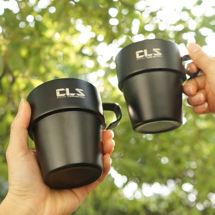 CLS 4 in 1 Outdoor 304 Stainless Steel Camping Cup(300ml)