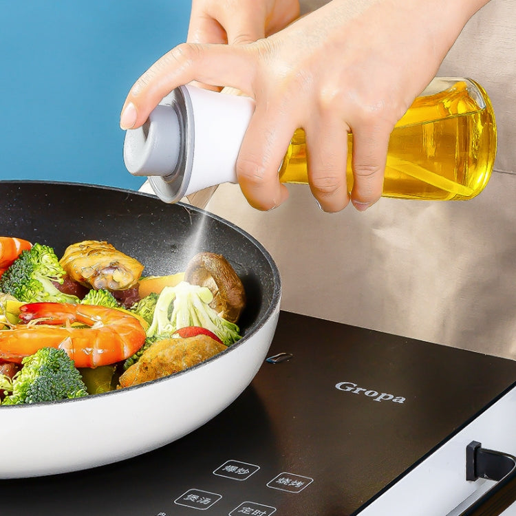 Large-caliber Press-type Cooking Barbecue Oil Spray Bottle(White)