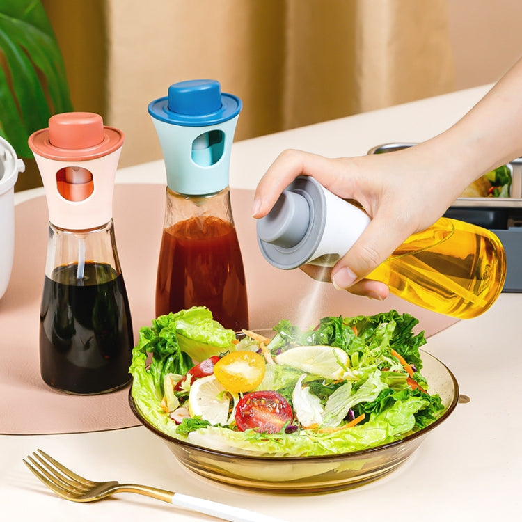 Large-caliber Press-type Cooking Barbecue Oil Spray Bottle(Pink)