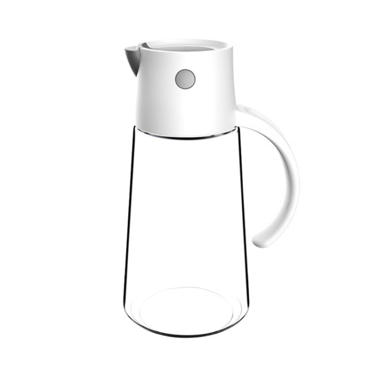 Kitchen Automatic Opening and Closing Leak-proof Oiler With Lid, Capacity: 550ml(White)