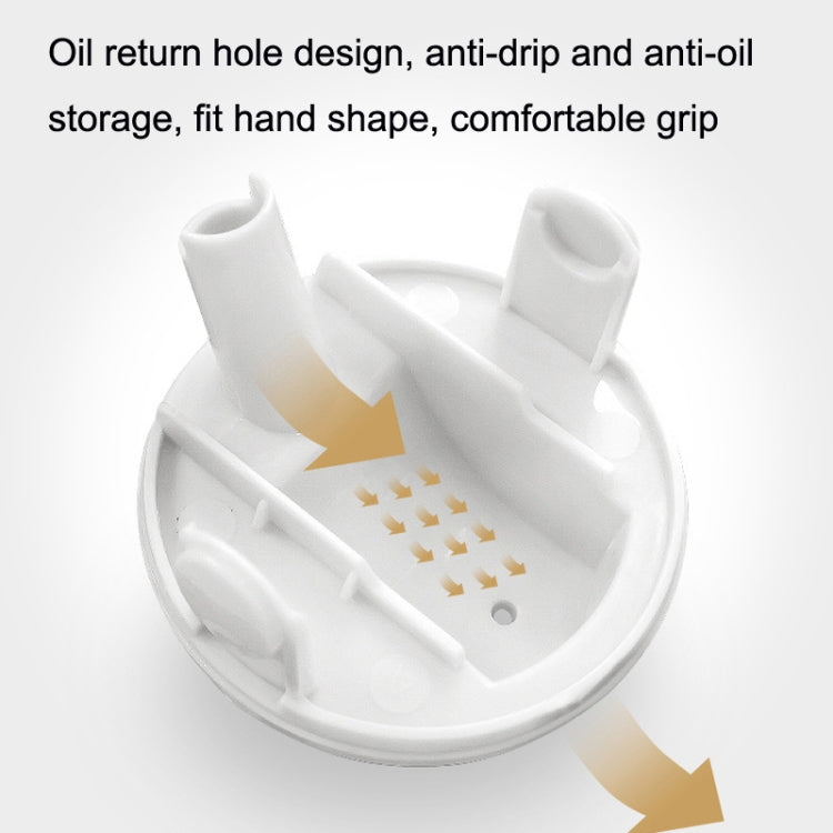 Kitchen Automatic Opening and Closing Leak-proof Oiler With Lid, Capacity: 550ml(White)