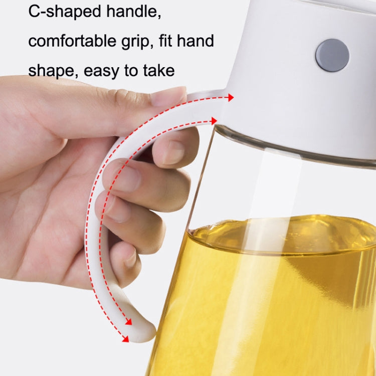 Kitchen Automatic Opening and Closing Leak-proof Oiler With Lid, Capacity: 550ml(White)
