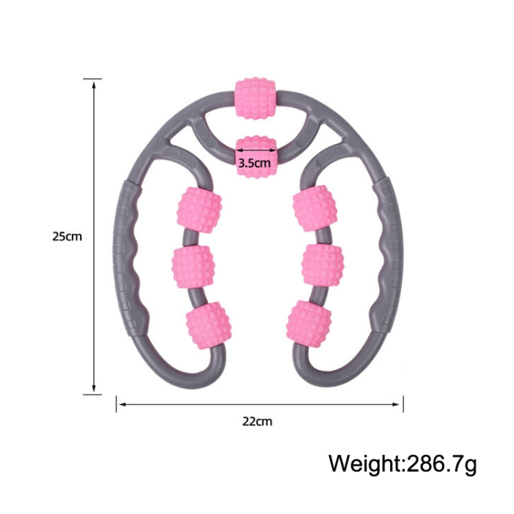 Eight Round Yoga Training Roller Ring-Shaped Leg Massager(Purple)