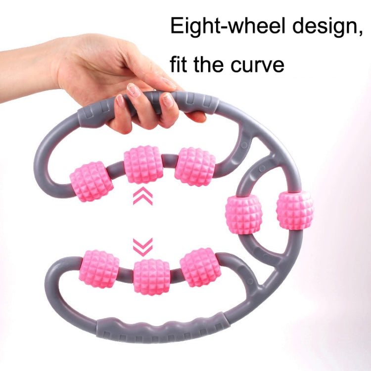 Eight Round Yoga Training Roller Ring-Shaped Leg Massager(Blue)