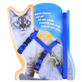 I-shaped Nylon Cat Leash Pet Chest Strap(Blue)