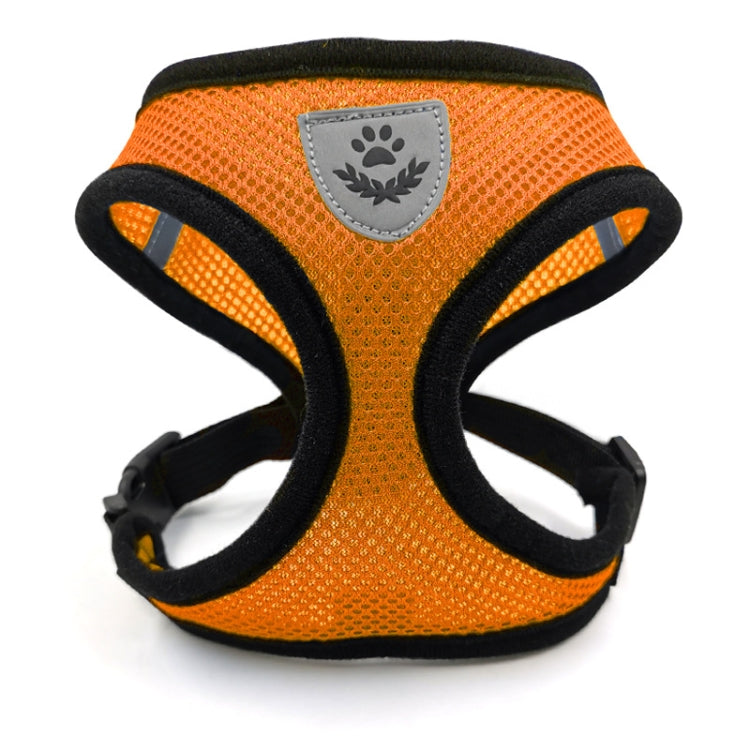 Pet Chest Strap Small Medium Dog Cat Breathable Dog Walking Vest, Size: S Chest Back(Orange)