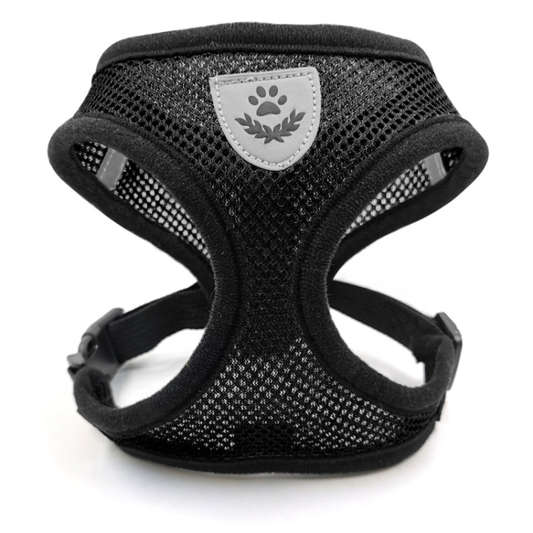 Pet Chest Strap Small Medium Dog Cat Breathable Dog Walking Vest, Size: L Chest Back(Black)