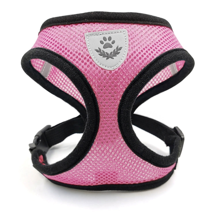 Pet Chest Strap Small Medium Dog Cat Breathable Dog Walking Vest, Size: XL Chest Back(Pink)