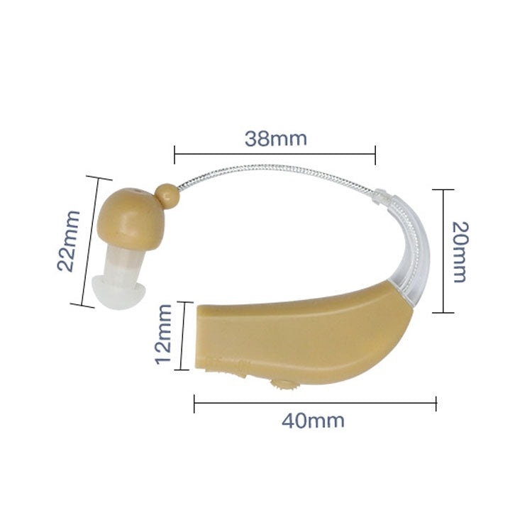 Elderly Use Can Charge Sound Amplifier Hearing Aid, Specification: EU Plug(Blue Double Machine+White Charging Bin)