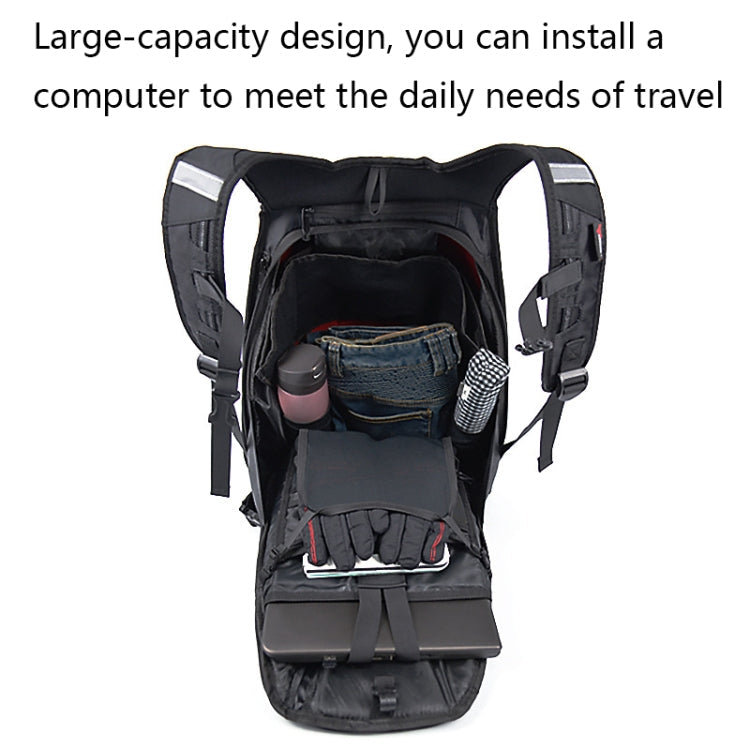 MOTOCENTRIC 11-MC-0077 Motorcycle EVA Turtle Shell Shape Riding Backpack(Green)