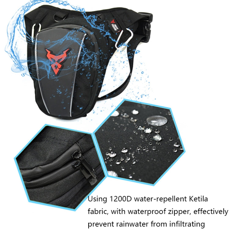 MOTOCENTRIC 11-MC-0105 Motorcycle Riding Leg Bag Waist Bag(Gray)
