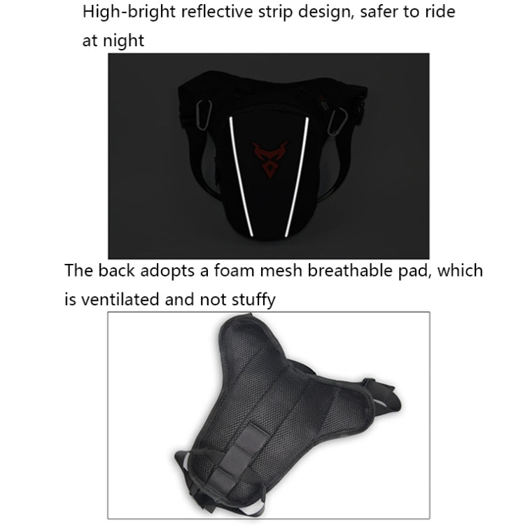 MOTOCENTRIC 11-MC-0105 Motorcycle Riding Leg Bag Waist Bag(Red)