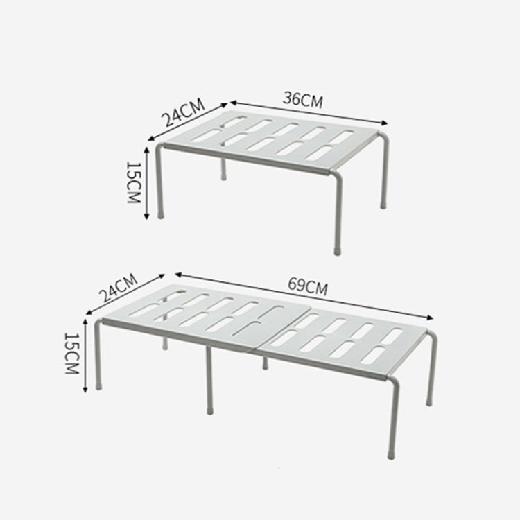 2460 Retractable Multifunctional Kitchen Shelf(White)