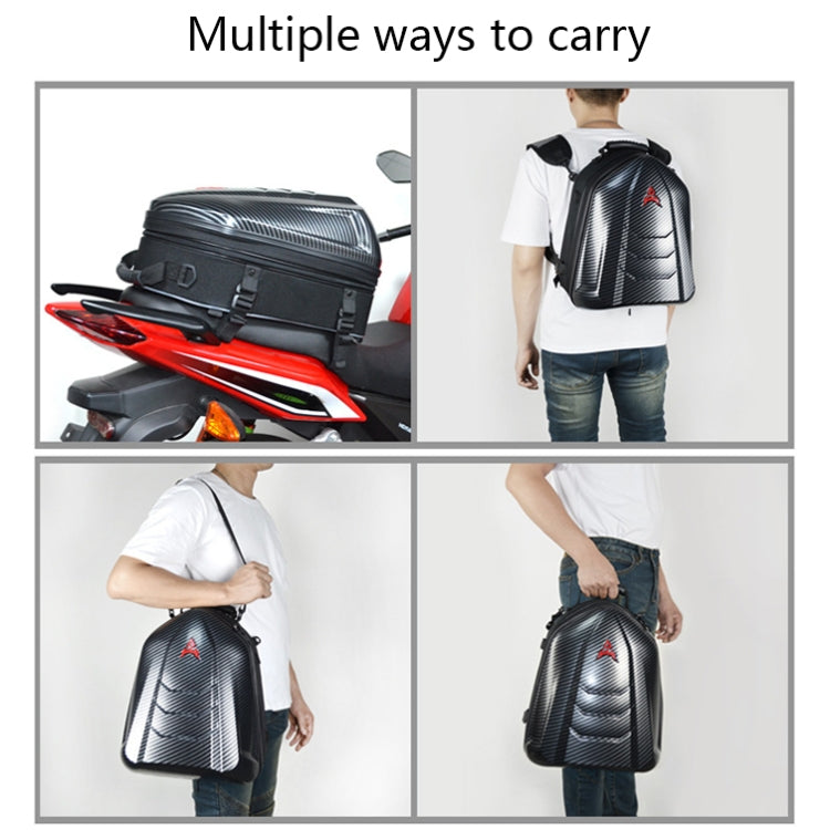 MOTOCENTRIC 11-MC-0113 Outdoor Riding Motorcycle Rear Seat Bag(Gray)